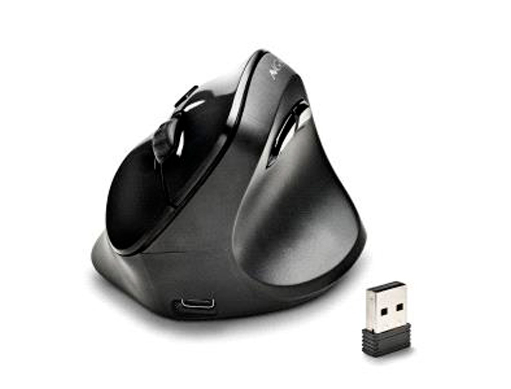 RATON NGS EVO MOKSHA INALAMBRICO OPTICO 800/1200/1800/2400 DPI ERGONOMICO VERTICAL COLOR